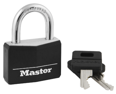 Master Lock 141 Wide Covered Solid Body Padlock