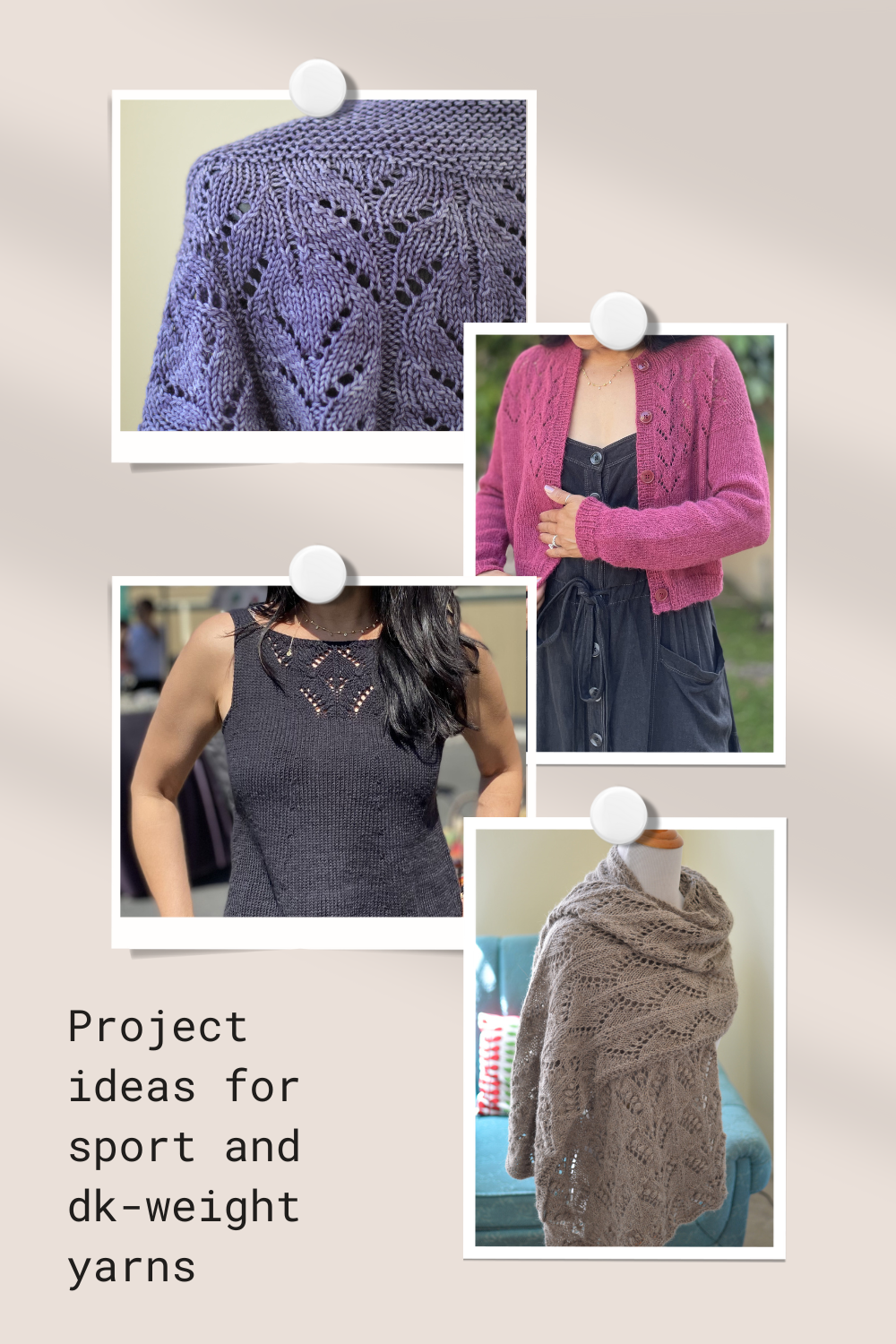 Knitting ideas for sport and dk-weight yarns