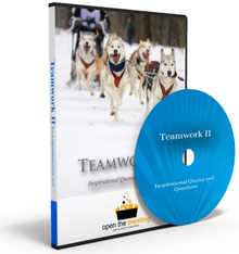 Need a video to uplift and inspire your team or organization? Teamwork II DVD is a collection of teamwork quotes and questions played to a beautiful soundtrack and stunning high resolution photos. This DVD is perfect for playing prior to a meeting, presentation or training as people are walking in.