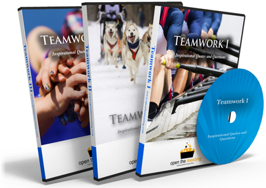 Teamwork Quotes I, II and III. Inspirational Quotes and Questions DVDs.