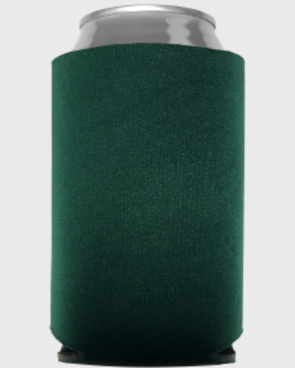 Hunter Green - Plain Koozie or Can cooler - Texas Rhinestone
