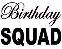 Download Birthday Squad (Text) Rhinestone Transfer - Texas Rhinestone