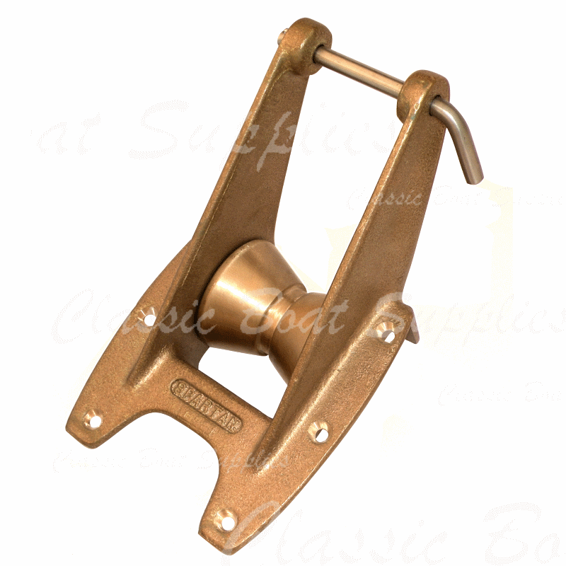 Spartan Marine Bronze Bow Roller Classic Boat Supplies Australia