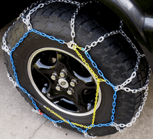 RUD Grip 4x4 Tire Chains - Installed -Top Angle View