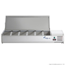FED-X Salad Bench with Stainless Steel Lid - XVRX1500/380S (EFD XVRX1500/380S)