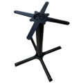 Table Base, Black, Contemporary Cross Style (069.02.0003)