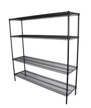 Black Epoxy Wire Rack L1200xD450xH1800 (4 Shelves) (BES4T12045)
Aussie Pizza Supplies