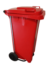 120L Red Wheel Bin with Foot pedal (092.01.0025)
Aussie Pizza Supplies