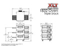 XLT 1832-3 Triple Stack Conveyor Pizza Oven 
Aussie Pizza Supplies