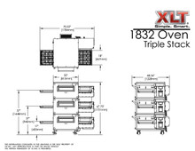 XLT 1832-3 Triple Stack Conveyor Pizza Oven 
Aussie Pizza Supplies