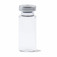 Sterile Empty Vials w/ Silver Caps, Clear Glass, 20 mm, 25/bx - 10 mL, single vial shown