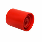 Prep-Lock™ Tamper Evident Cap for IV Syringes, Sterile, Red, 10/tray - 100 trays/cs, single cap shown