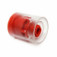 Prep-Lock™ Tamper Evident Cap with Clear Sleeve for IV Syringes, Sterile, Red/Clear, 10/tray - 100 trays/cs, single cap shown