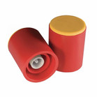 Prep-Lock™ Tamper Evident Cap for BD Oral Dispensers, Non-Sterile, Red/Yellow, 100/bg - 10 bgs/cs
