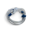 Trifurcated Lead w/ Three Universal Spikes, Male Luer Outlet 
