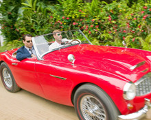 JOHNNY DEPP IN CLASSIC RED SPORTS CAR RUM DIARIES PRINTS AND POSTERS 288252