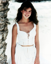PHOEBE CATES PARADISE IN WHITE COSTUME BY PALM TREE PRINTS AND POSTERS 287643