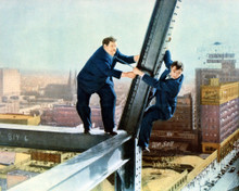 LAUREL AND HARDY IZED ON TOP OF BUILDING PRINTS AND POSTERS 287428