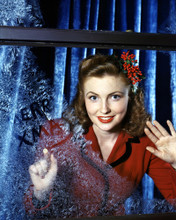 JOAN LESLIE WRITTING MERRY XMAS IN WINDOW PRINTS AND POSTERS 287241