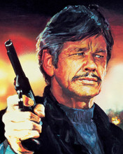 CHARLES BRONSON ART WITH GUN ICONIC IMAGE PRINTS AND POSTERS 287127