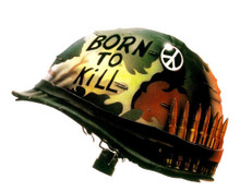 FULL METAL JACKET CLASSIC BORN TO KILL HELMET PEACE SIGN PRINTS AND POSTERS 287082