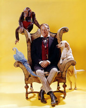 REX HARRISON DOCTOR DOLITTLE SEATED WITH MONKEY DOG PARROT PRINTS AND POSTERS 286147
