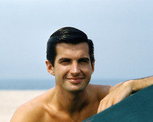 GEORGE HAMILTON HANDSOME BARE CHESTED PORTRAIT ON BEACH 1960'S PRINTS AND POSTERS 285649