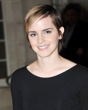 EMMA WATSON SHORT HAIR SMILING PORTRAIT BLACK TOP PRINTS AND POSTERS 285425