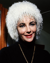 ELIZABETH TAYLOR WITH UNUSUAL WHITE SHAGGY HAT PRINTS AND POSTERS 285345