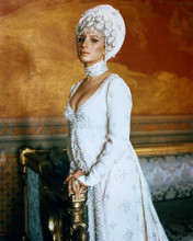 BARBRA STREISAND WHITE GOWN AND HEAD DRESS ELEGANT GLAMOUR POSE PRINTS AND POSTERS 285058