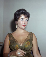 ELIZABETH TAYLOR VERY RARE LOW CUT DRESS CANDID IMAGE PRINTS AND POSTERS 284851