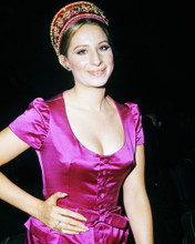 BARBRA STREISAND STUNNING IN LOW CUT BUSTY PINK DRESS TIARA 60'S PRINTS AND POSTERS 284370