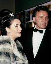 ELIZABETH TAYLOR IN FUR COAT WITH RICHARD BURTON IN TUXEDO PRINTS AND POSTERS 283868