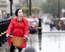 EMILY BLUNT ON BICYCLE WILD TARGET SHOT PRINTS AND POSTERS 283451