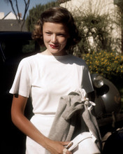 GENE TIERNEY WHITE DRESS BY OLD CAR PRINTS AND POSTERS 283293