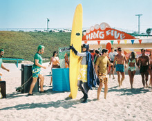 BATMAN ADAM WEST WITH SURFBOARD ON BEACH PRINTS AND POSTERS 282515