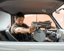 GERARD BUTLER POINTING GUN IN CAR PRINTS AND POSTERS 278318