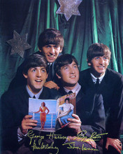 THE BEATLES WITH FACSIMILIE AUTOS POSE PRINTS AND POSTERS 277170