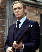 MICHAEL CAINE GET CARTER HOLDING SHOTGUN IN BLUE SUIT PRINTS AND POSTERS 273695