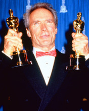 CLINT EASTWOOD HOLDING 2 OSCARS PRINTS AND POSTERS 266913