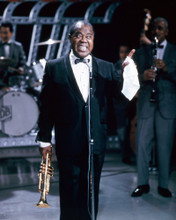 LOUIS ARMSTRONG HOLDING TRUMPET PRINTS AND POSTERS 265397