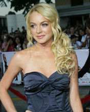LINDSAY LOHAN OFF SHOULDER GOWN PRINTS AND POSTERS 265283