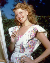 RITA HAYWORTH SMILING OUTDOOR POSE PRINTS AND POSTERS 260046