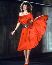 KELLY LE BROCK RED DRESS LIFTING UP LADY IN RED POSE PRINTS AND POSTERS 257947