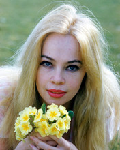 LESLIE CARON BEAUTIFUL HOLDING FLOWER PRINTS AND POSTERS 249708