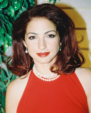 GLORIA ESTEFAN CANDID IN RED TOP PRINTS AND POSTERS 216508