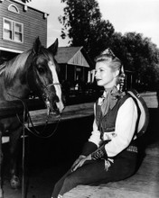 GAIL DAVIS ANNIE OAKLEY WITH HORSE FROM TV WESTERN PRINTS AND POSTERS 196963