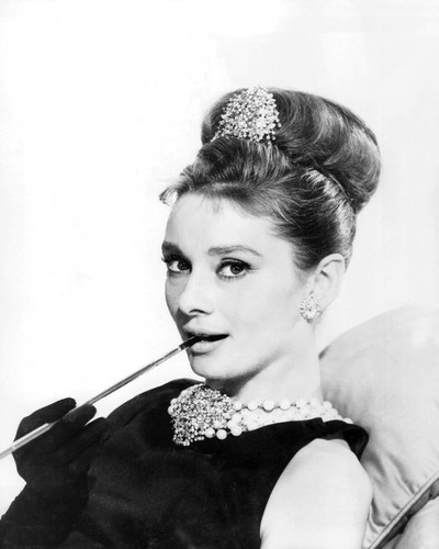 audrey hepburn with cigarette holder Audrey Hepburn Posters and Photos 194416