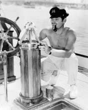 CLARK GABLE BARECHESTED ON BOAT PRINTS AND POSTERS 191188