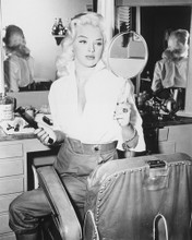 DIANA DORS LOOKING IN MIRROR DRESSING ROOM PRINTS AND POSTERS 190658